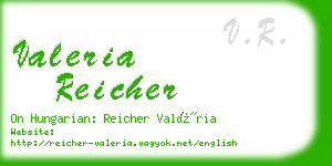 valeria reicher business card